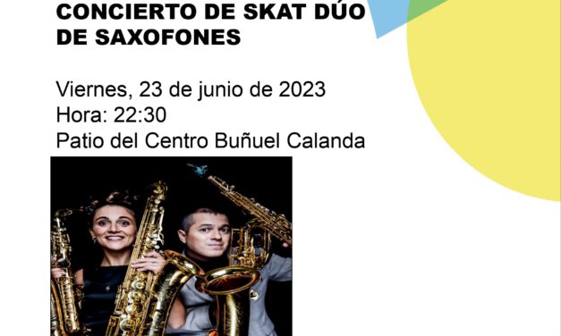 CONCIERTO «Skat Dúo de Saxofones» EN EL CENTRO BUÑUEL CALANDA