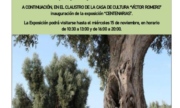 Conferencia sobre los olivos centenarios del Bajo Aragón